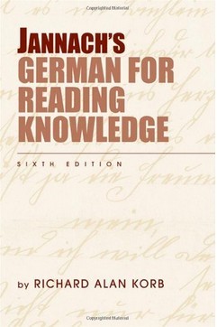 Jannach’s German for Reading Knowledge